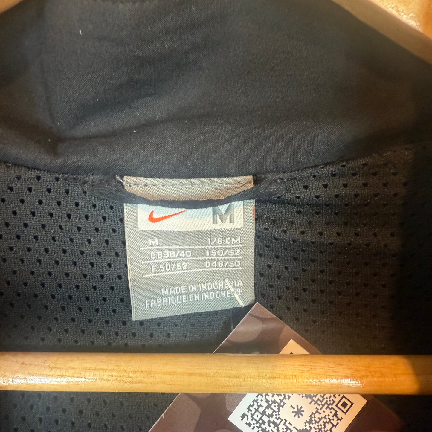 Nike Full Zip Black Yellow Track Jacket Y2K Men's Size M