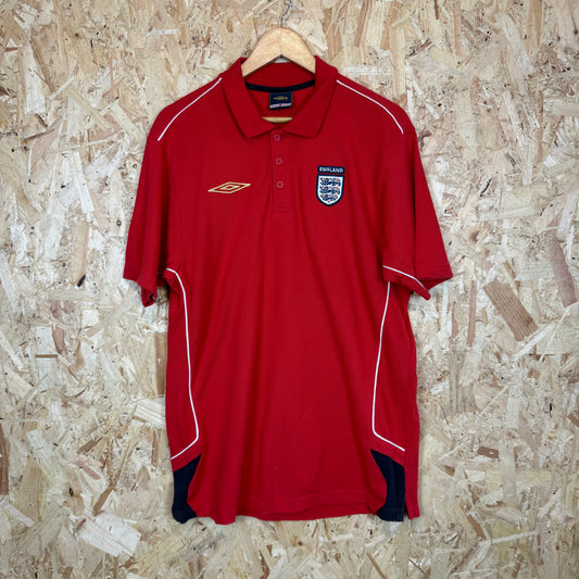 Umbro England Red Polo Shirt Size L