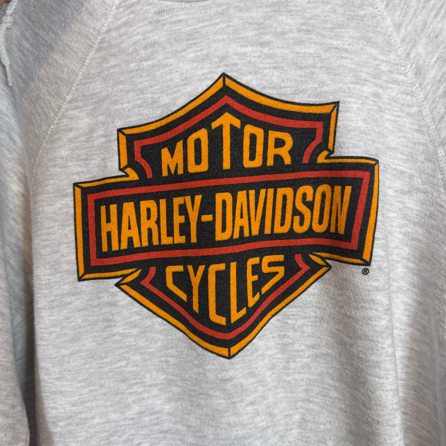 Harley Davidson Motorcycles 1982 Grey Hoodie Size XL