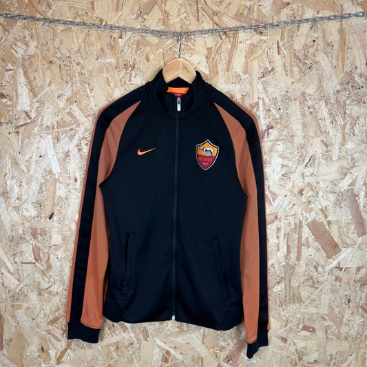 Nike AS Roma Full Zip Black Orange Track Jacket Men's Size S