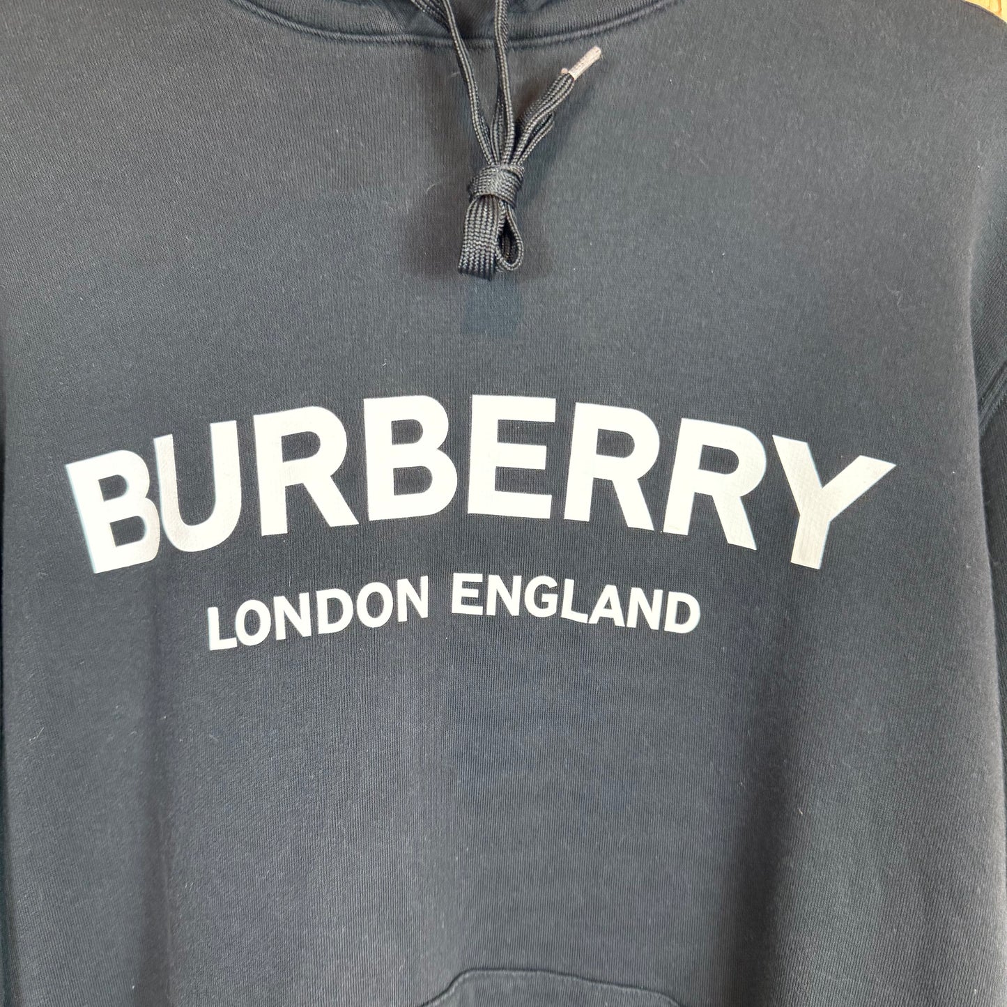 Burberry London England Black Hoodie Size XL