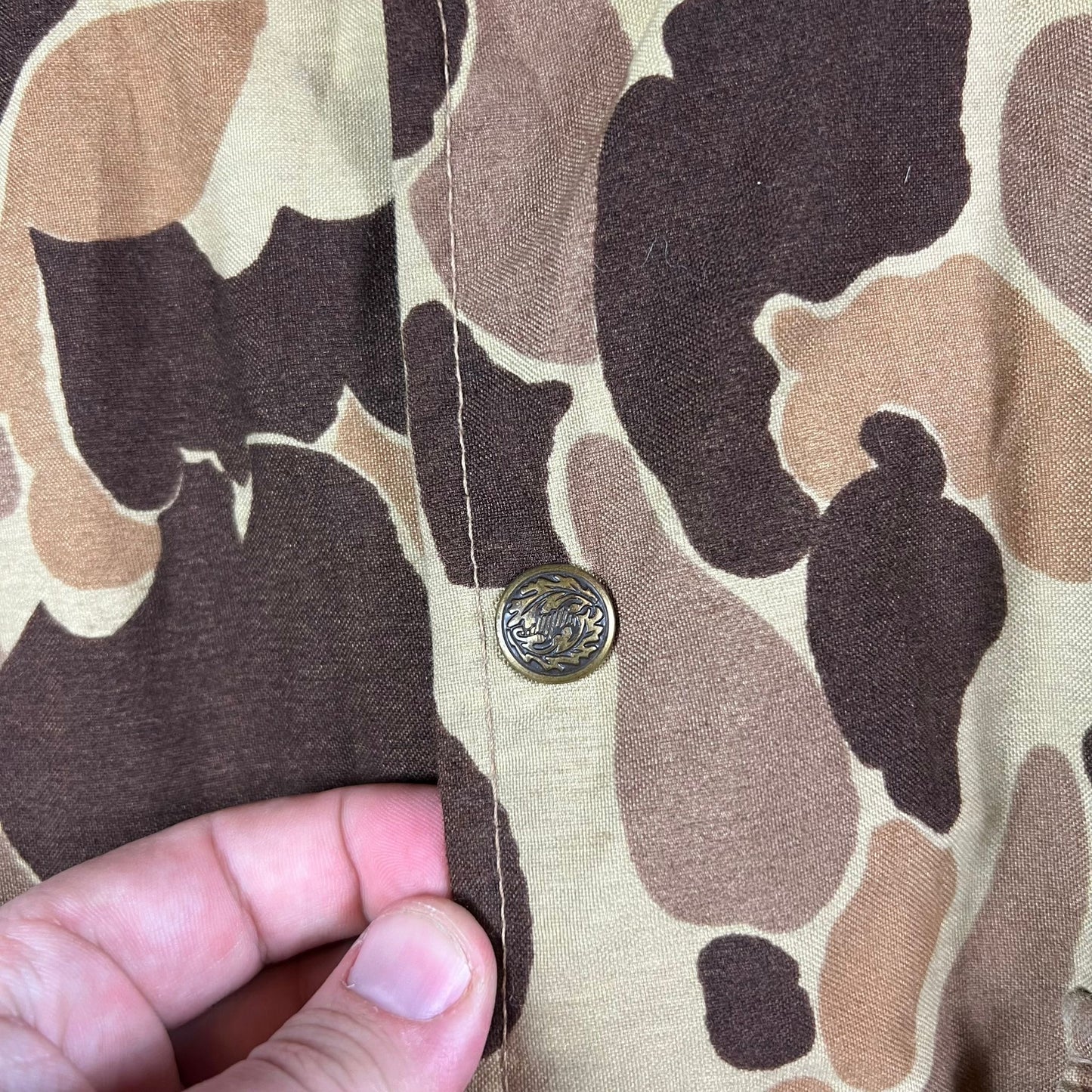 Cabela's Camouflage Field Hooded Jacket Size L