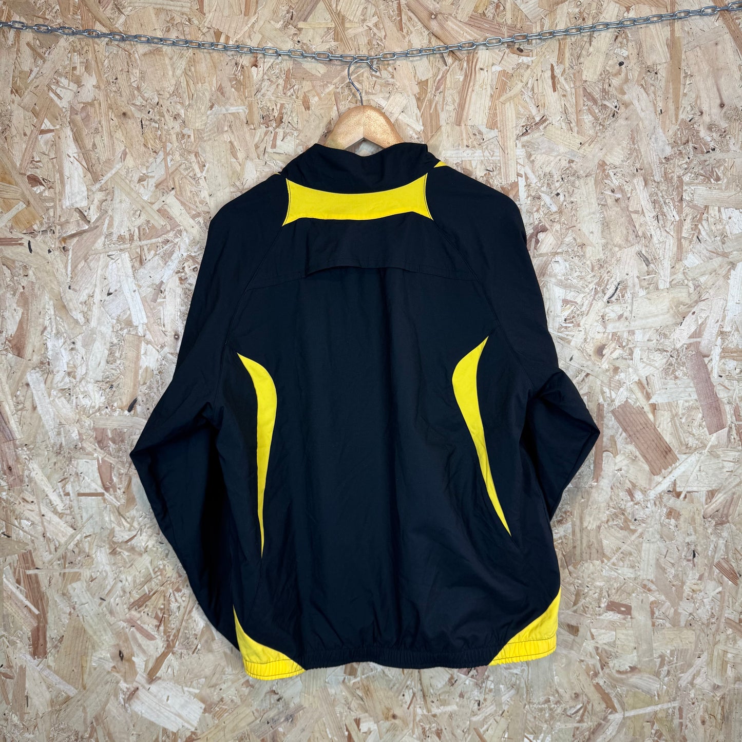 Nike Full Zip Black Yellow Track Jacket Y2K Men's Size M