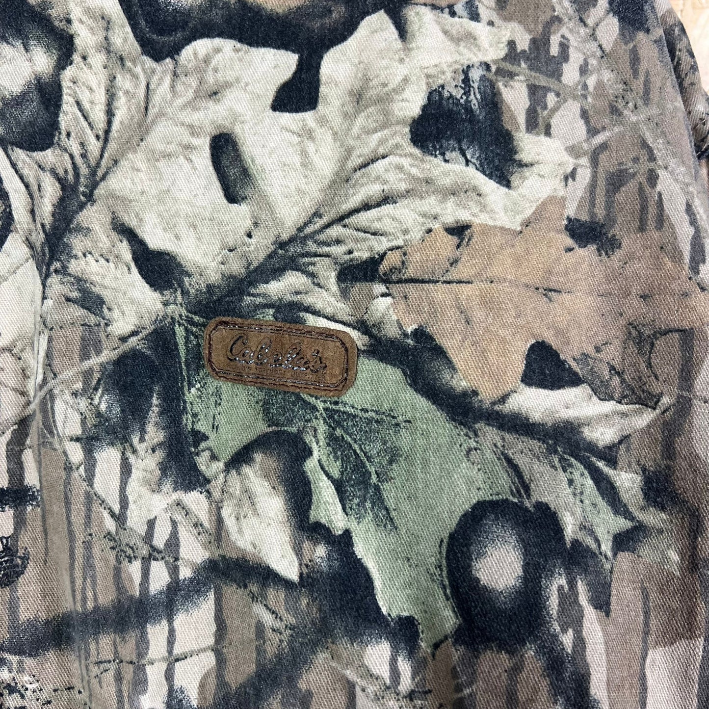 Cabelas Camouflage Bomber Jacket 1990's Size XL