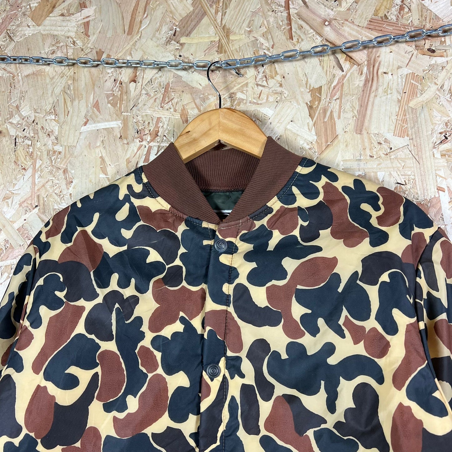 1980'S 10X Hunting Duck Camo Bomber Jacket Size XL