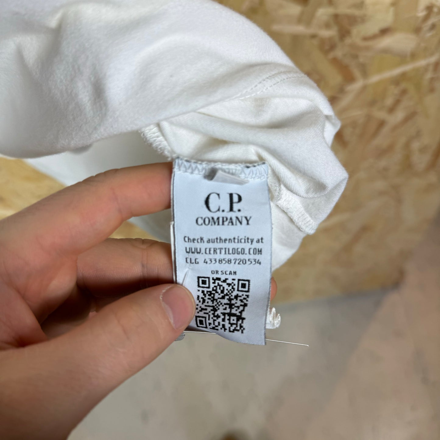 Cp Company white short sleeve T shirt 2XL