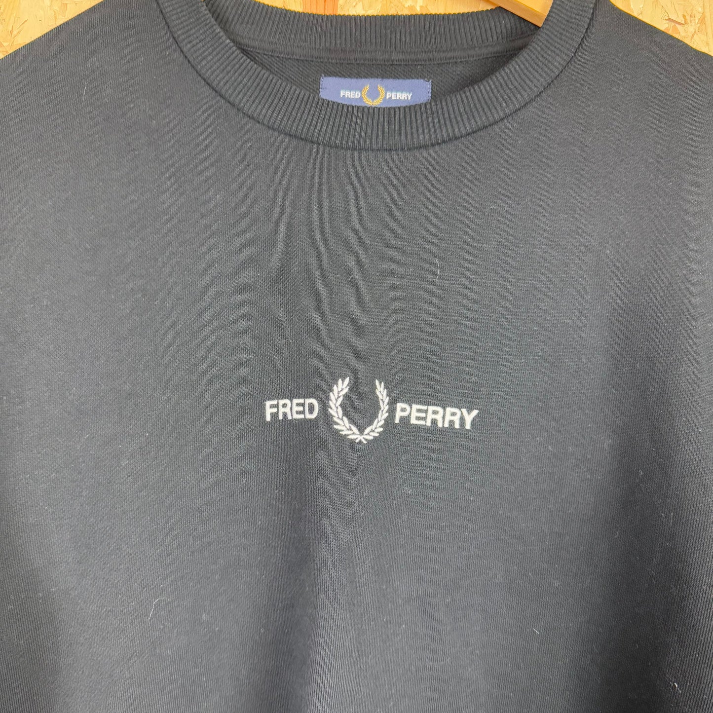 Fred Perry Black Sweatshirt Size M