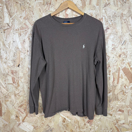 Polo Ralph Lauren Brown Long Sleeve T-Shirt Size M