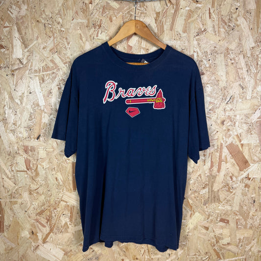 Alanta Braves Nike Navy T-Shirt Size L