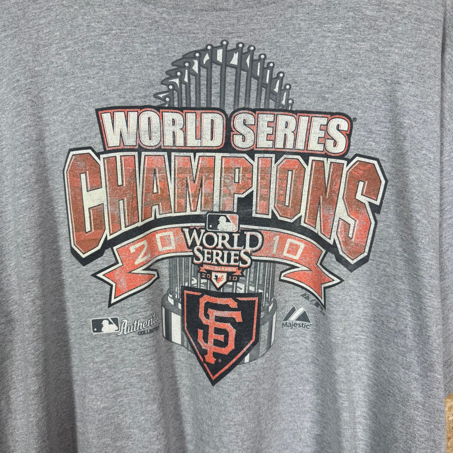 MLB 2010 World Series Grey T-Shirt Size 2XL
