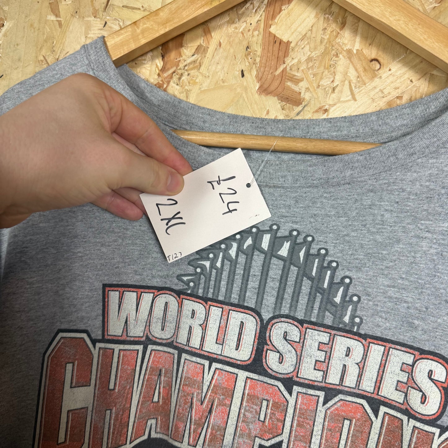 MLB 2010 World Series Grey T-Shirt Size 2XL