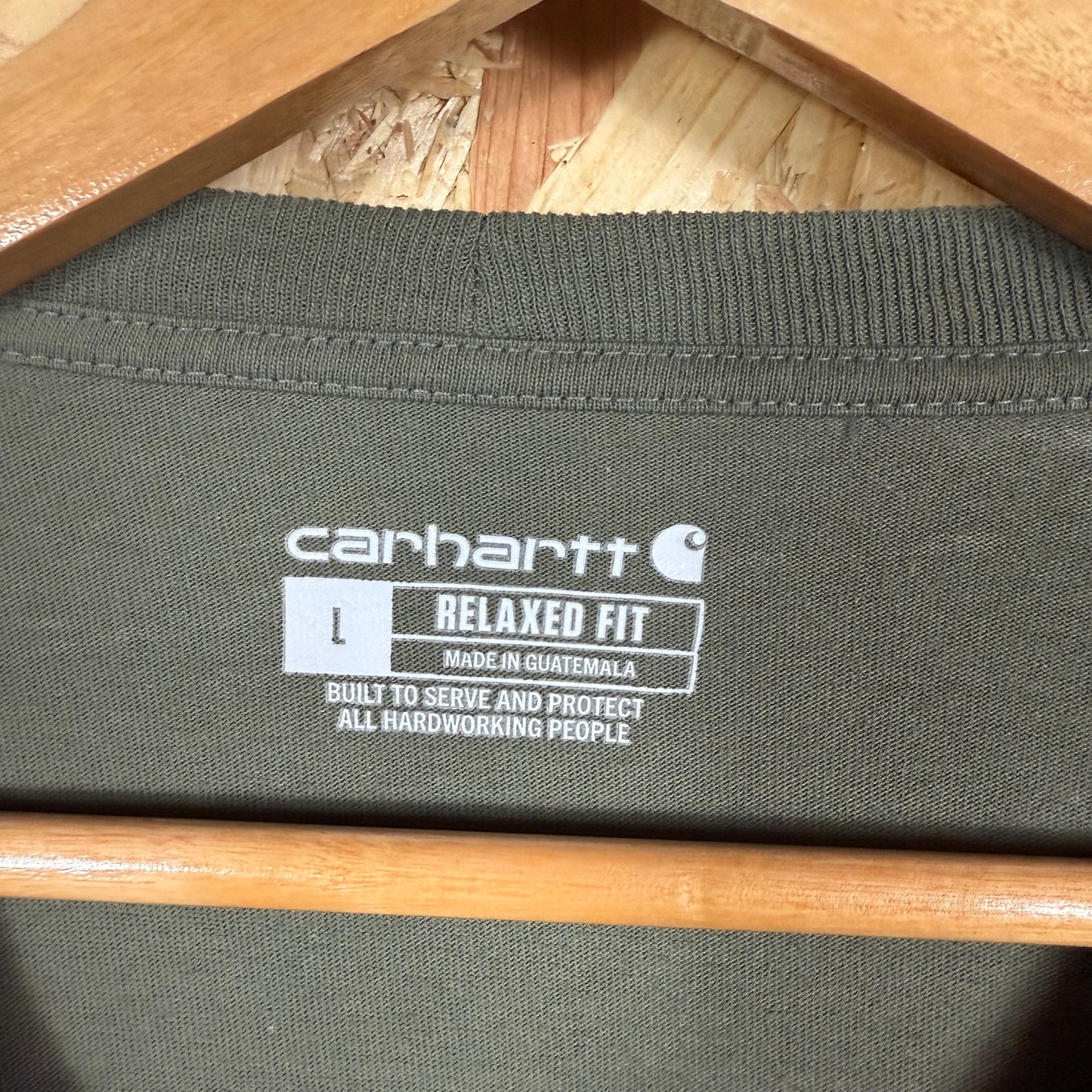 Carhartt Green Relaxed Pocket T-Shirt Size L