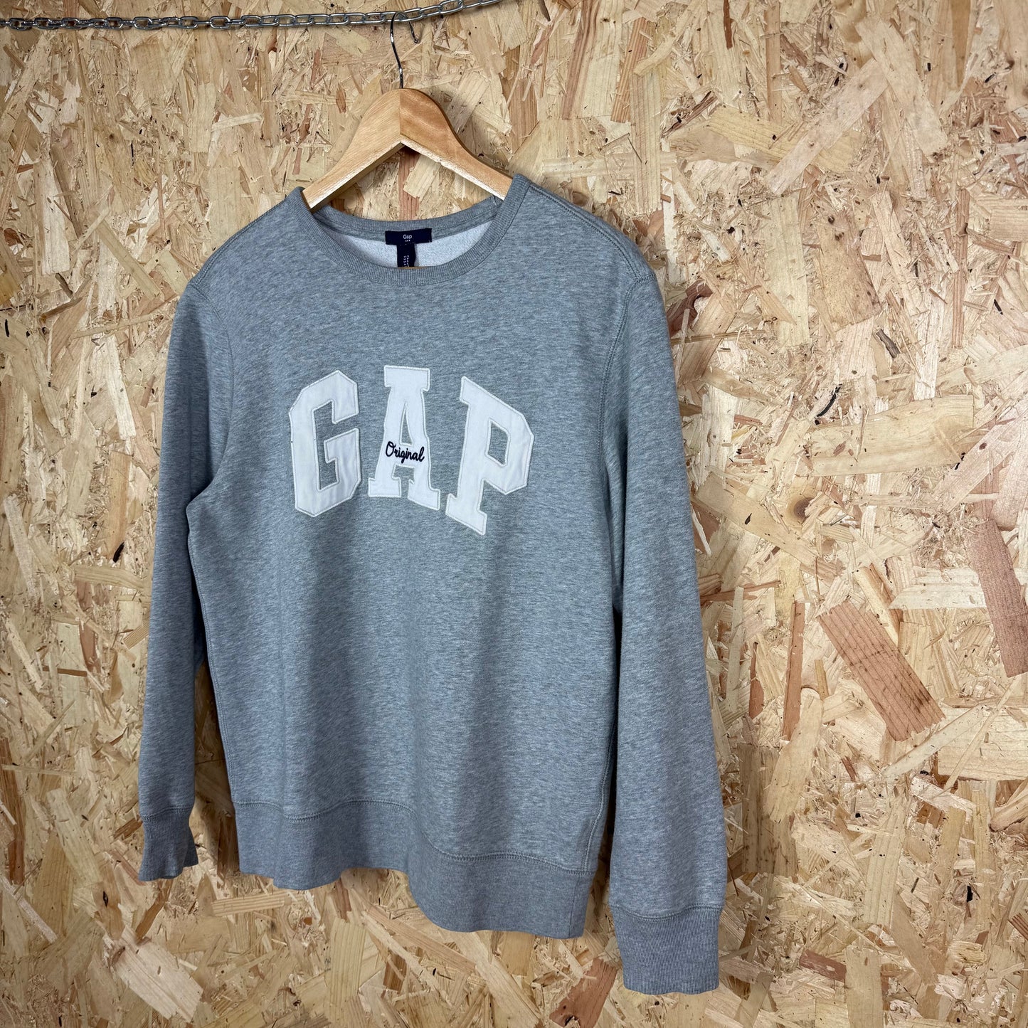 Gap Original Grey Spell Out Sweatshirt Size S