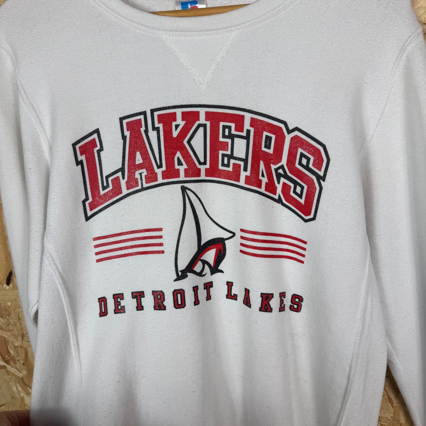 Detroit Lakes Lakers Whit Sweatshirt Size S