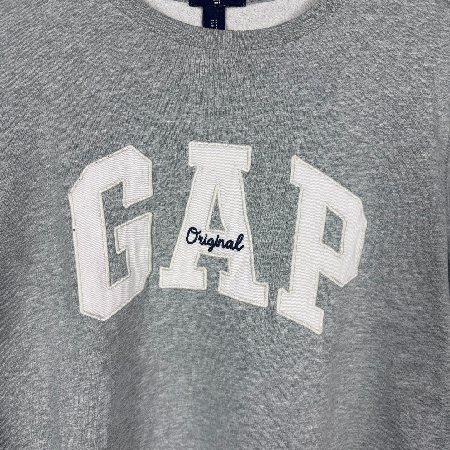 Gap Original Grey Spell Out Sweatshirt Size S