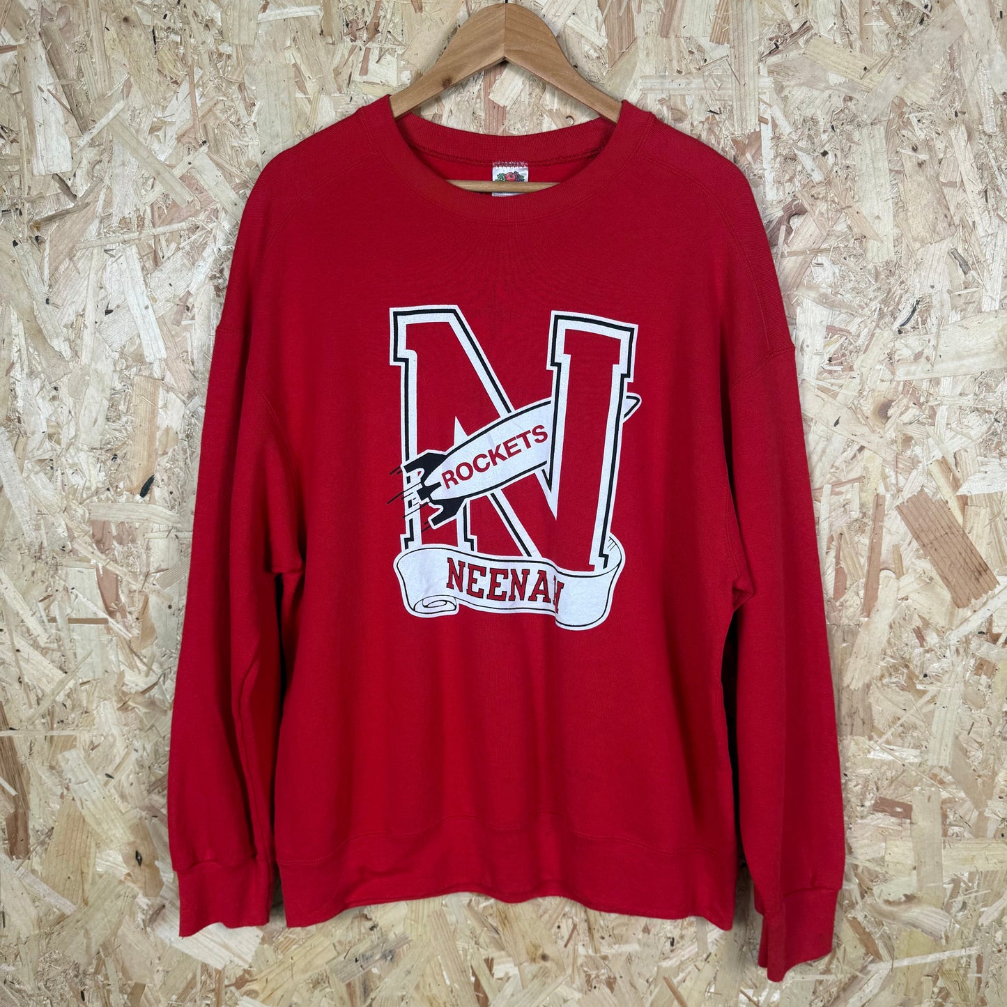 Neenah Rockets Red Sweatshirt Size XL