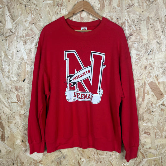 Neenah Rockets Red Sweatshirt Size XL