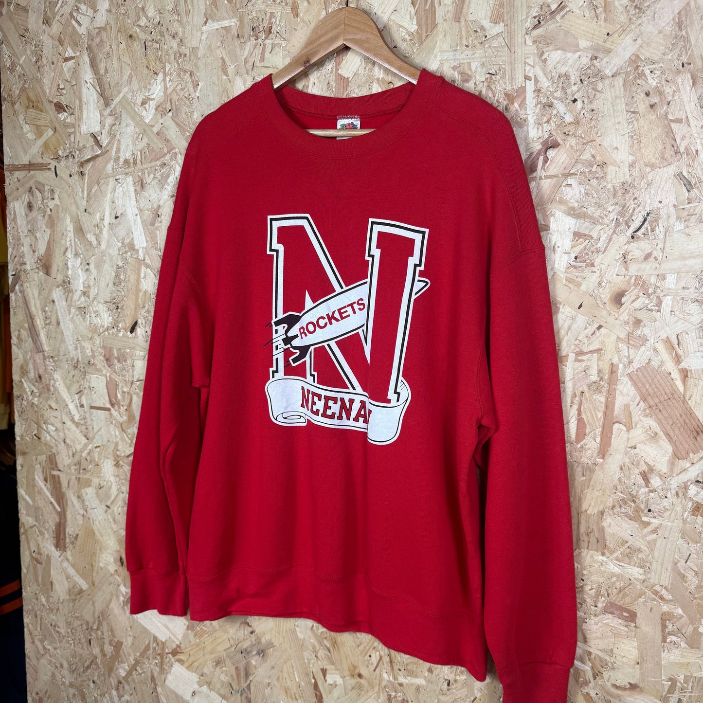 Neenah Rockets Red Sweatshirt Size XL