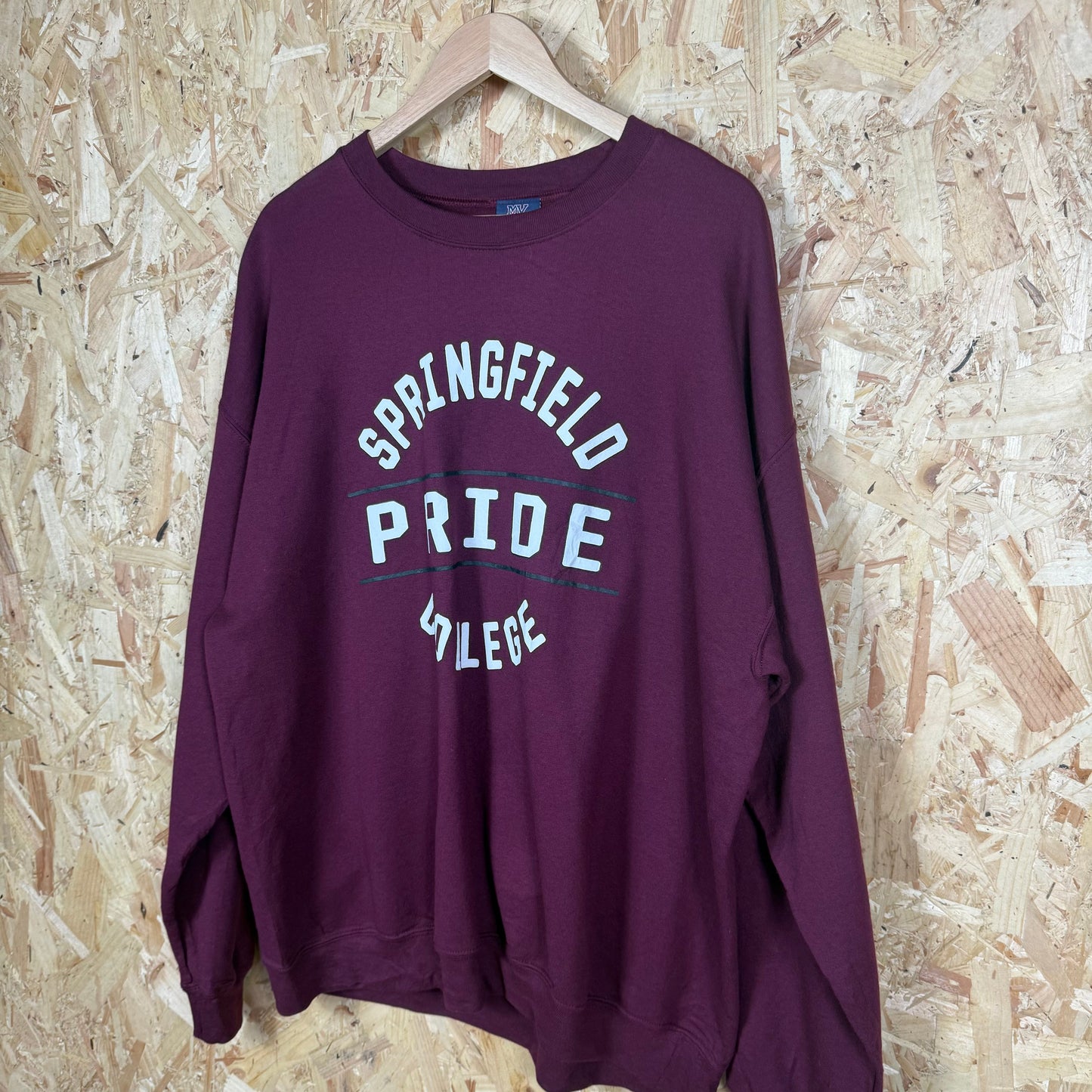 Springfield College Burgundy Size XL