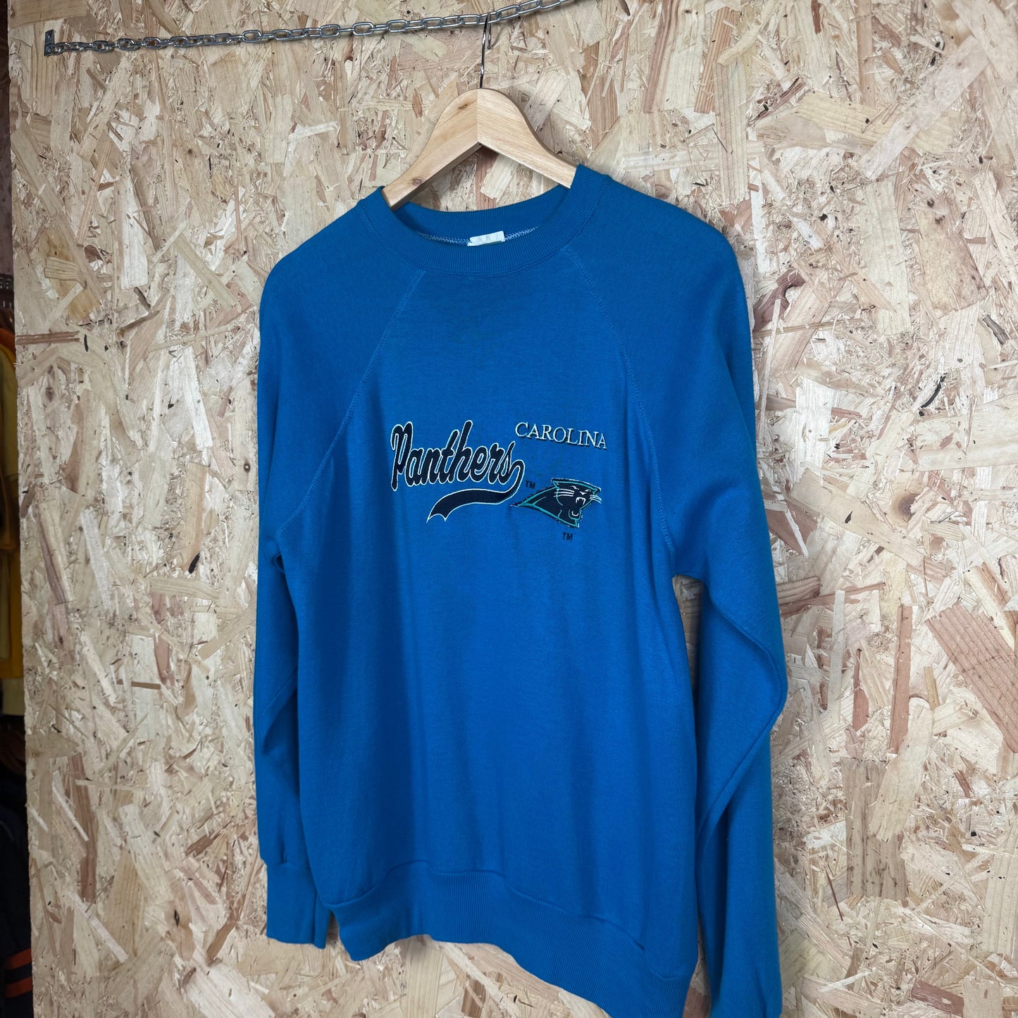 Carolina Panthers Blue Sweatshirt Size L