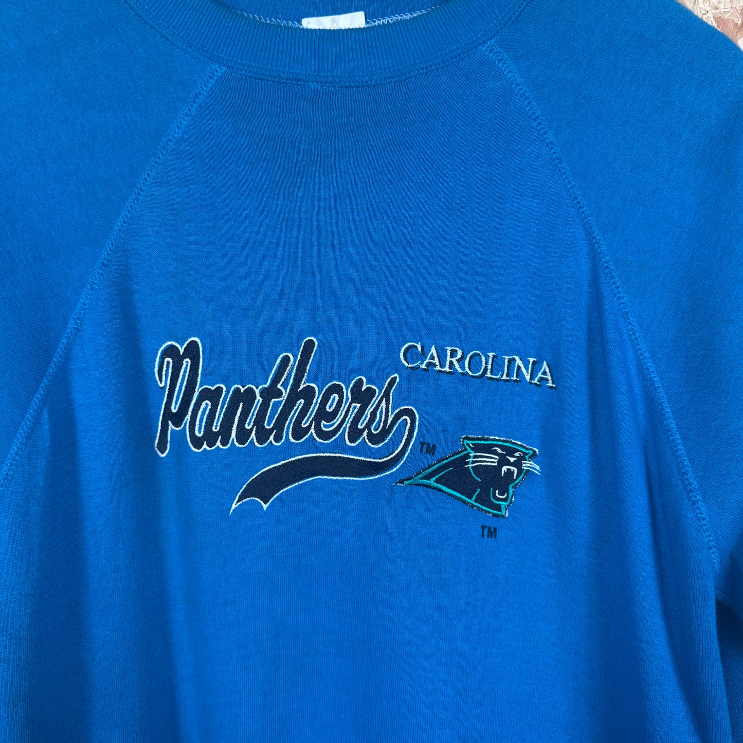 Carolina Panthers Blue Sweatshirt Size L