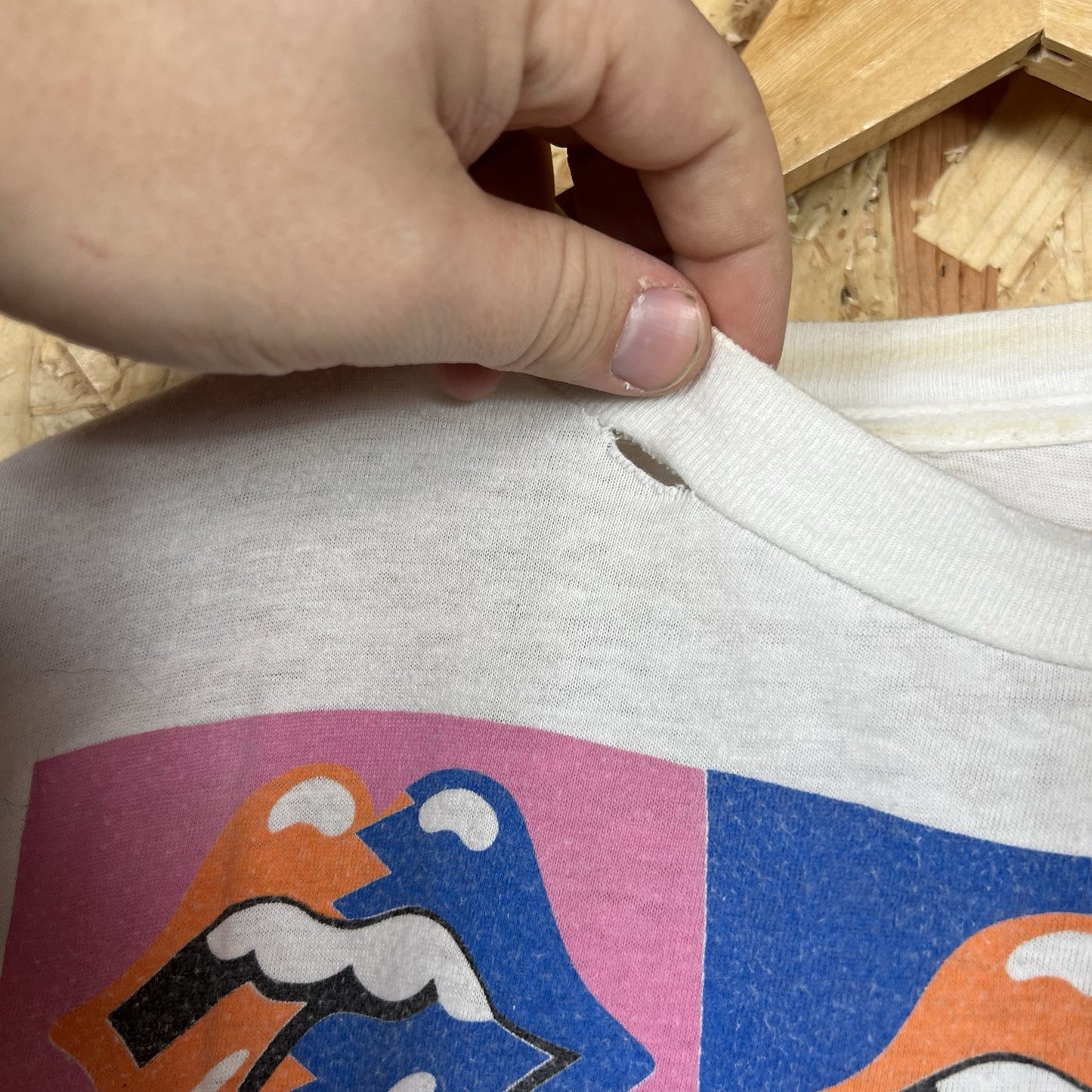 The Rolling Stones Vintage 1990 Urban Jungle Europe Andy Warhol T Shirt XL SS