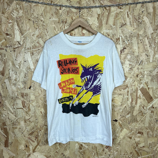 The Rolling Stones Urban Jungle Europe 1990 Vintage UK Promo t-shirt White Large