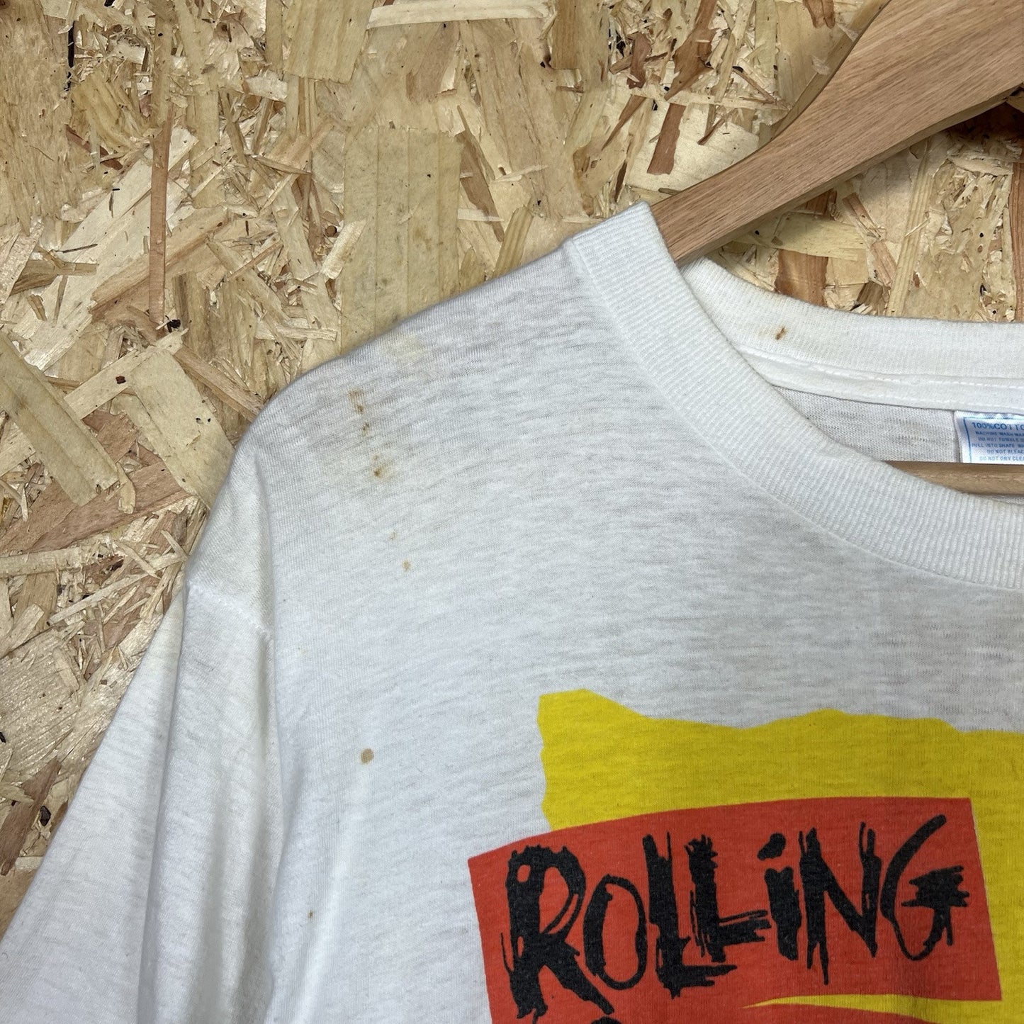 The Rolling Stones Urban Jungle Europe 1990 Vintage UK Promo t-shirt White Large