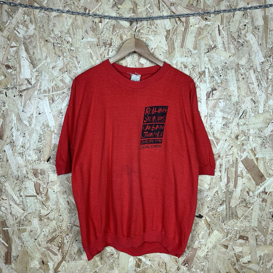 The Rolling Stones Urban Jungle Europe 1990 Vintage UK Crew t-shirt Red XL