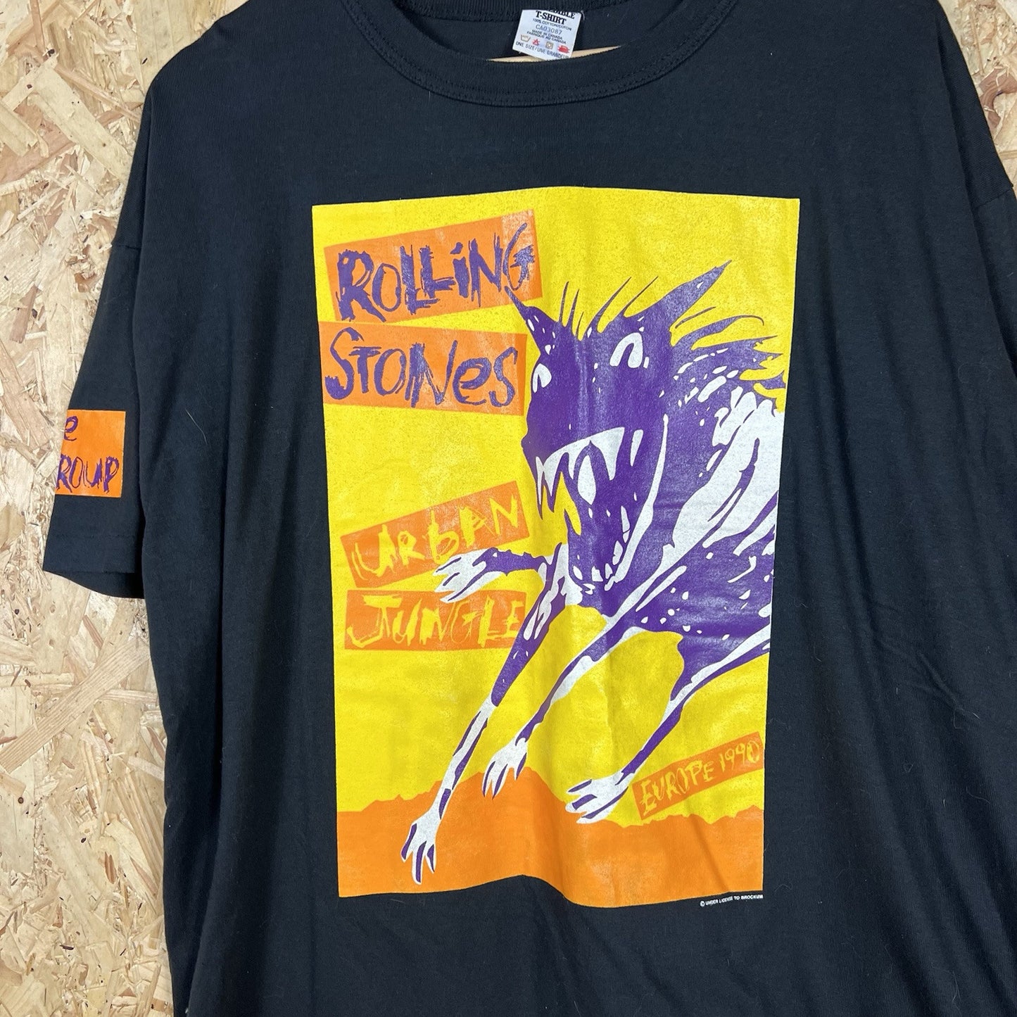 The Rolling Stones Urban Jungle Europe 1990 Vintage UK Promo t-shirt Black XXL