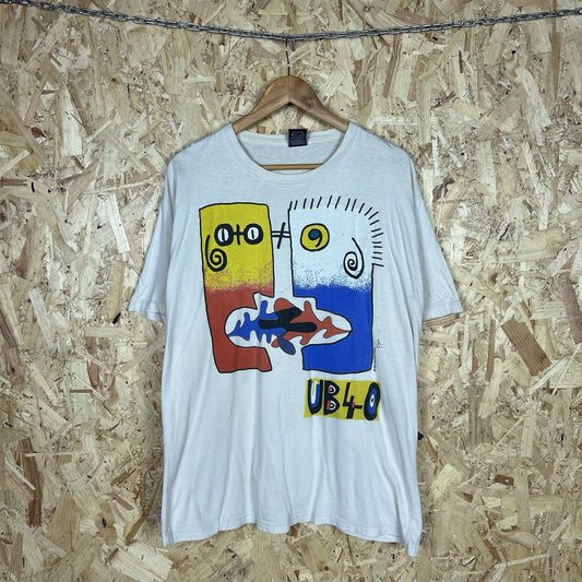 Vintage UB40 Rat in the Kitchen 1986 t-shirts Short Sleeve Rare