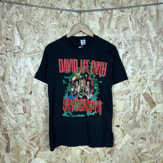 Vintage 1988 David Lee Roth Skyscraper Tour Single Stitch Concert T Shirt M Rare