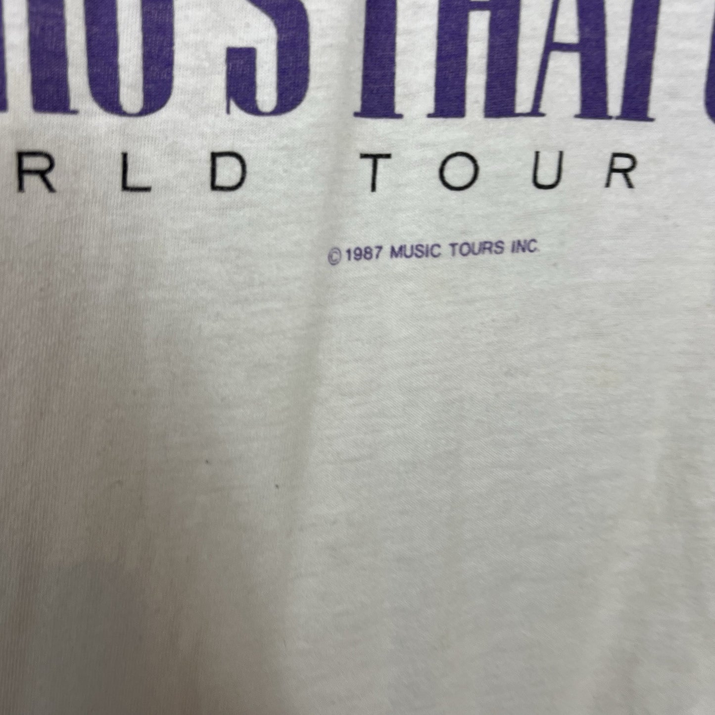 Madonna Who's That Girl World Tour 1987 Vintage Tshirt Single Stitch Top Tee L