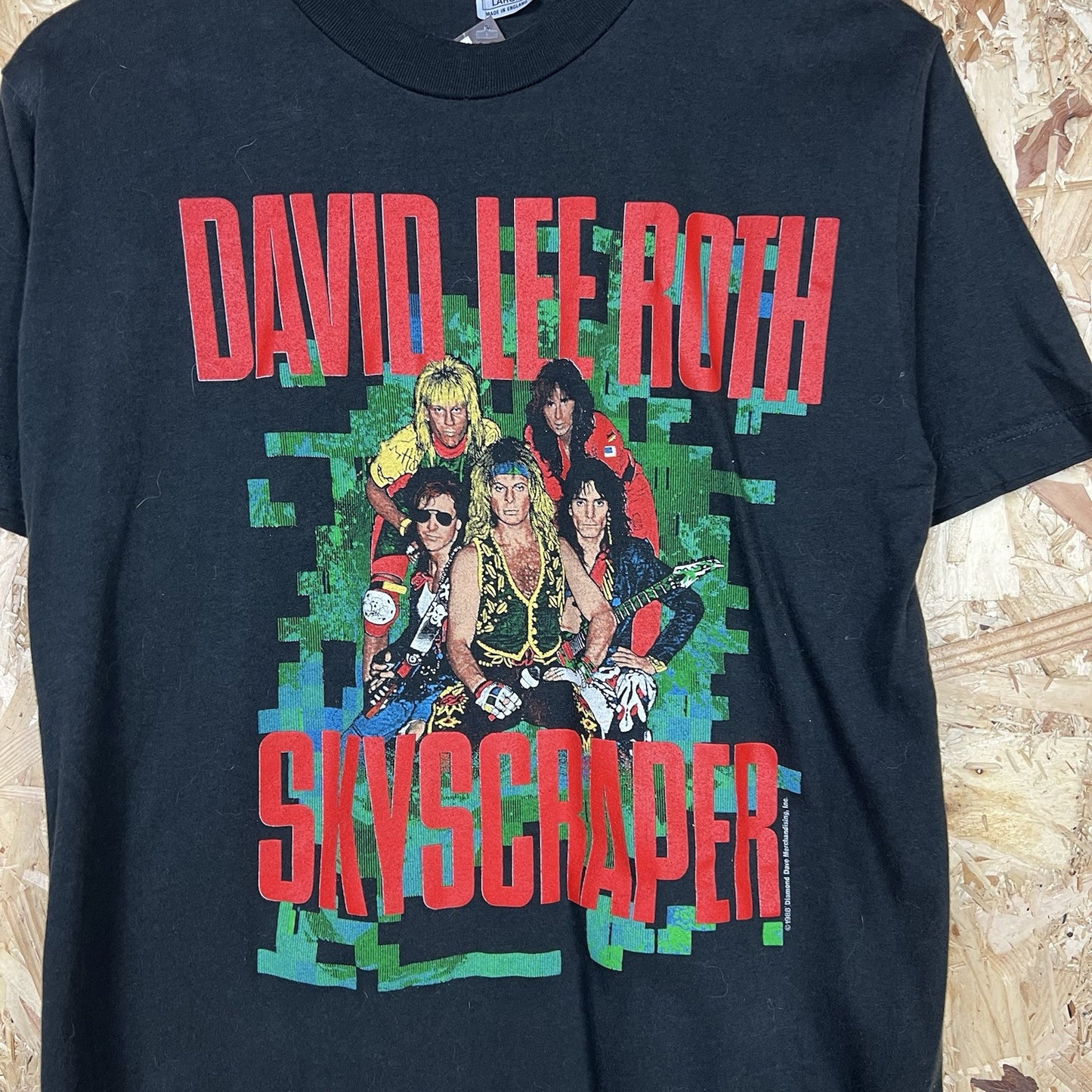 Vintage 1988 David Lee Roth Skyscraper Tour Single Stitch Concert T Shirt M Rare