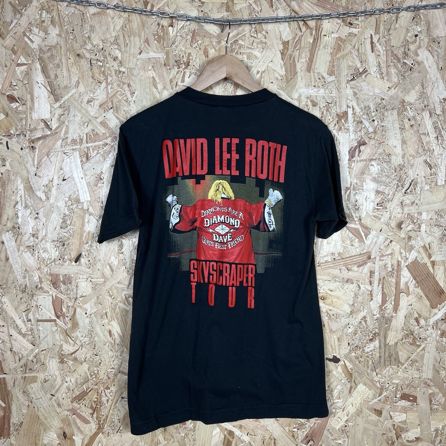 Vintage 1988 David Lee Roth Skyscraper Tour Single Stitch Concert T Shirt M Rare