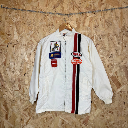 1970'S Speedway Racing Jacket White Men's Size M