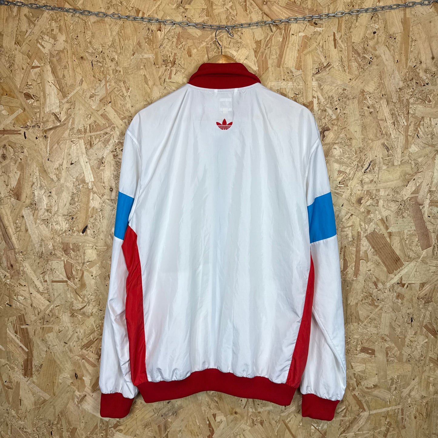 Adidas All Court White Full Zip Track Jacket Mens Extra Large