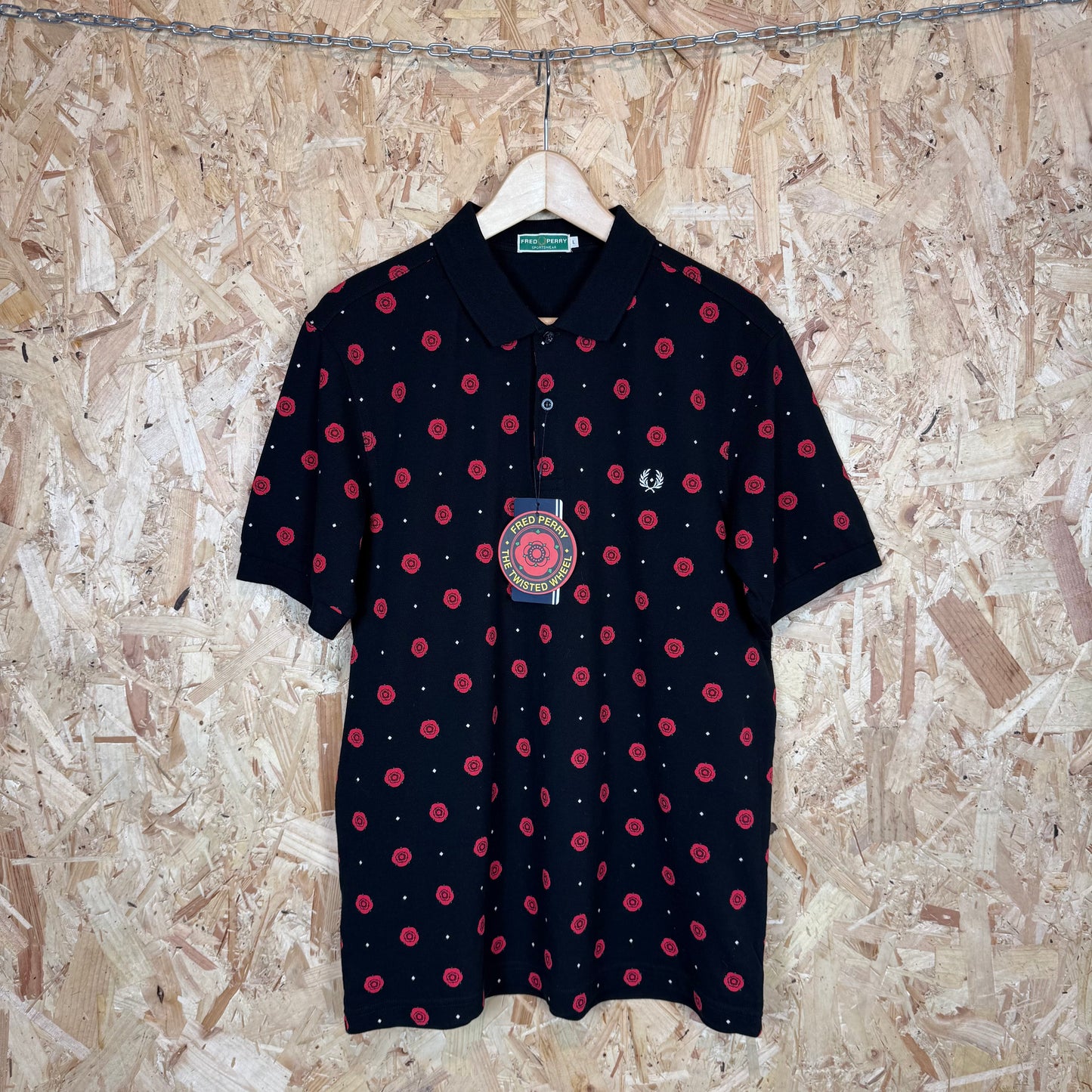 Fred Perry Northern Soul Polo Shirt Size L