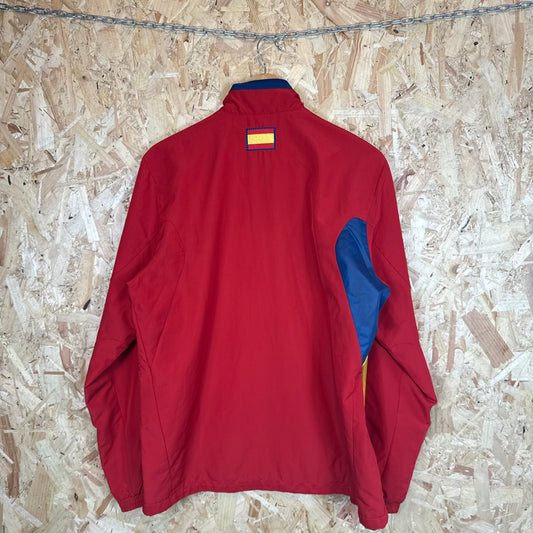 Adidas Spain Track Jacket Red Full Zip Men's Size M