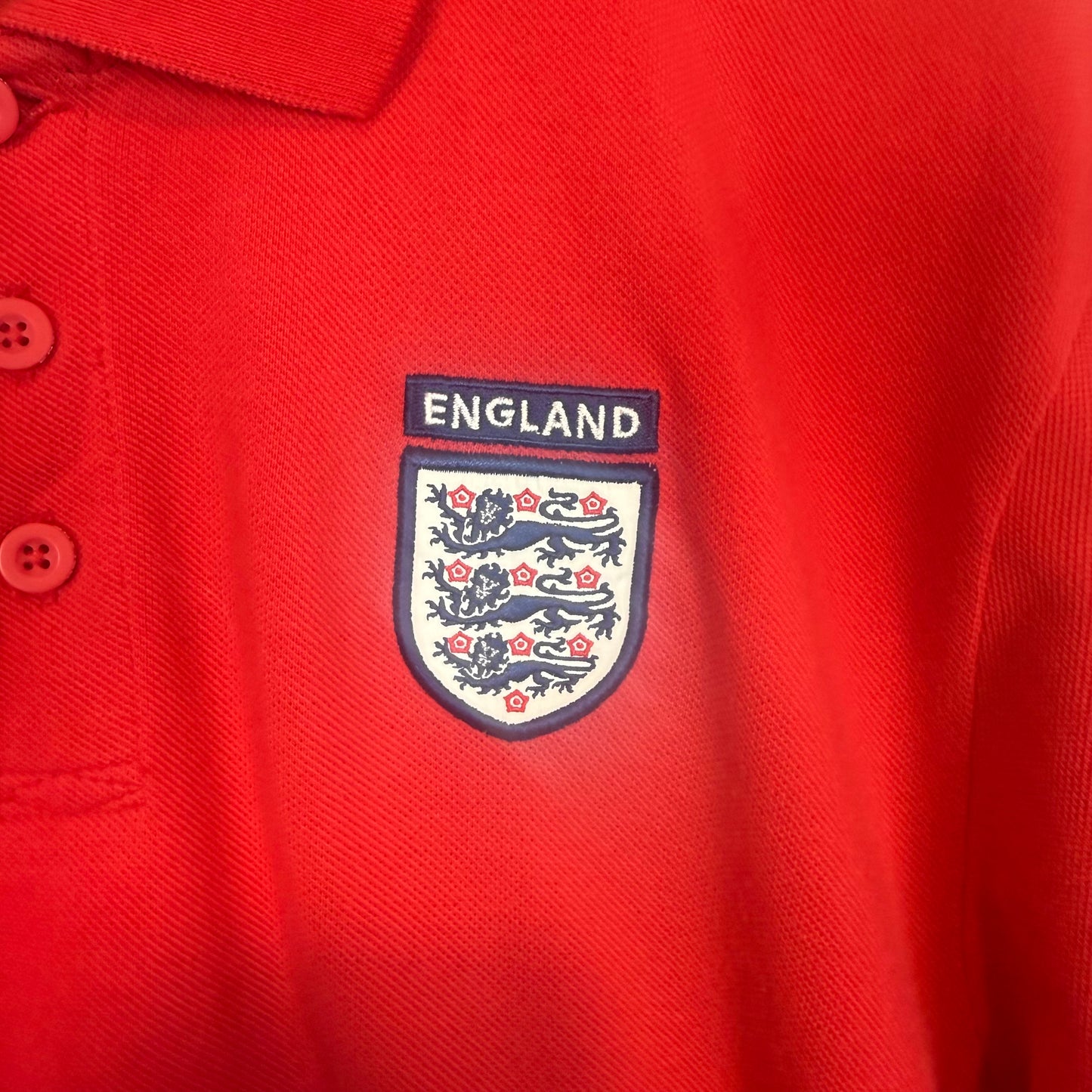 Umbro England Red Polo Shirt Size L