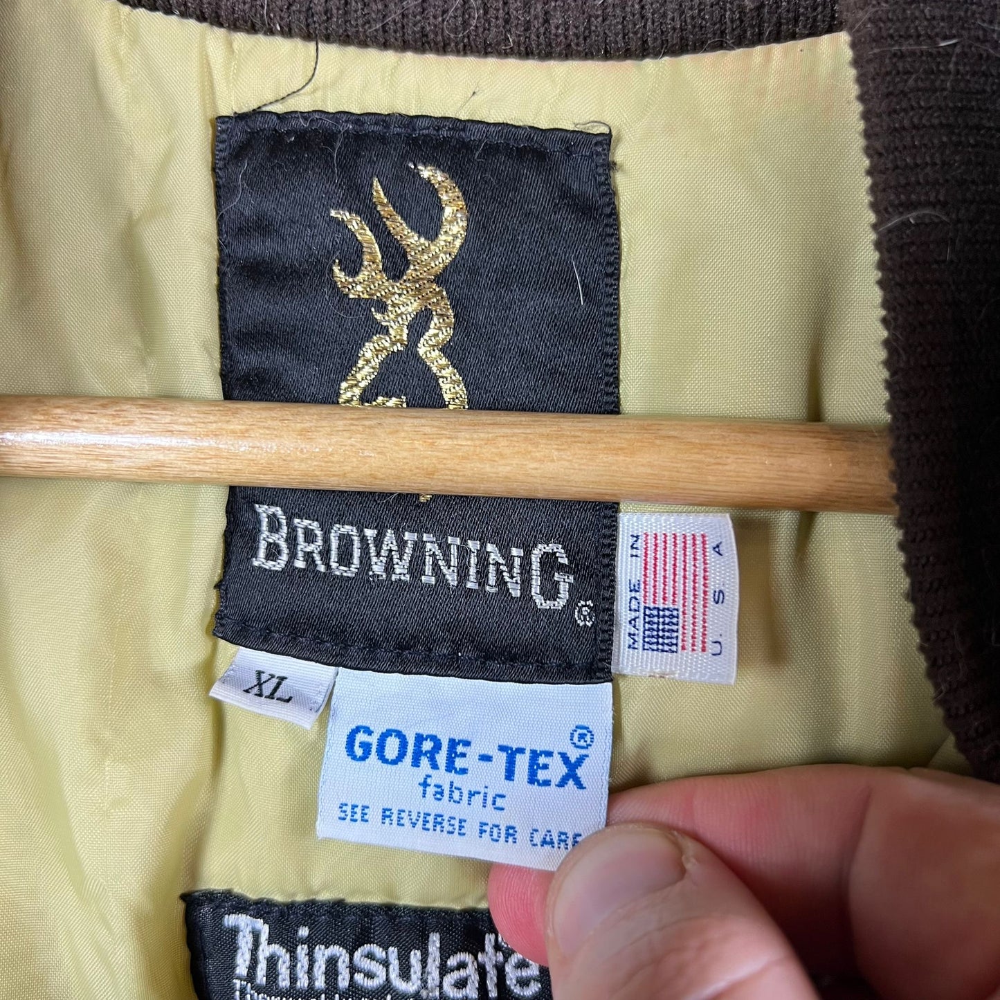 Browning Cattail Camo Hunting Jacket Gore-Tex Size XL
