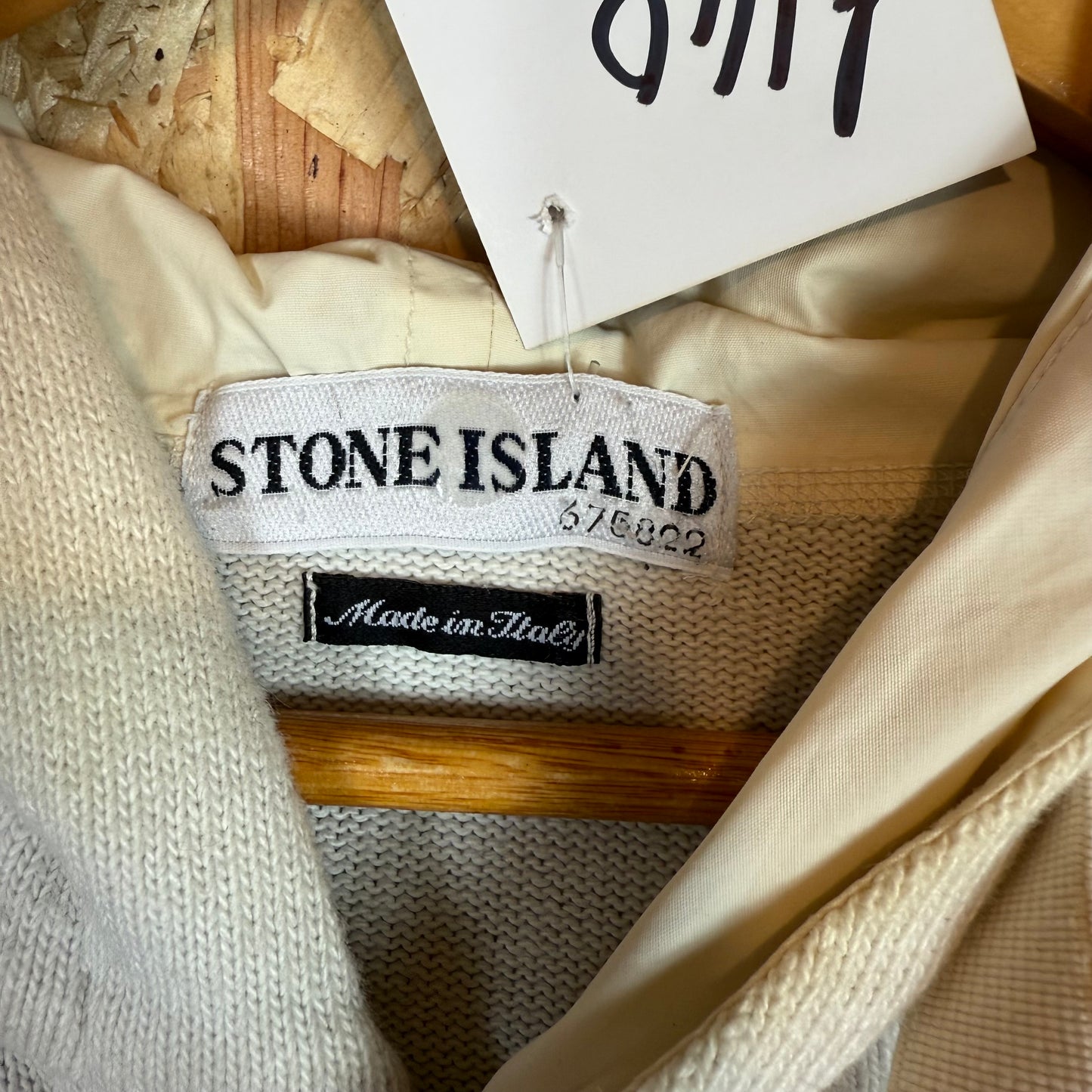 Stone Island Button Front Hoodie Made In Italy Size XL