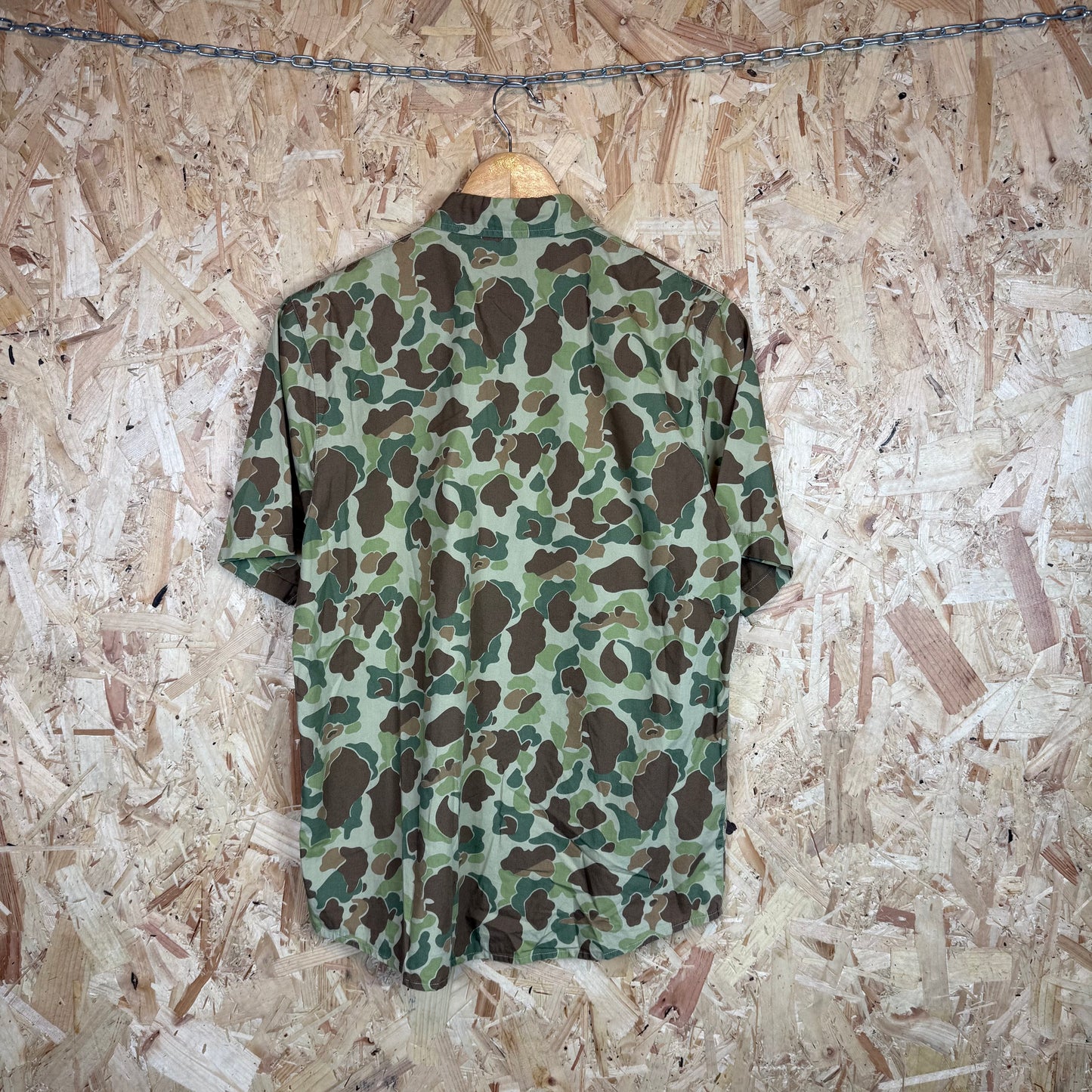 Carhartt Green Camo Short Sleeve Shirt Size M