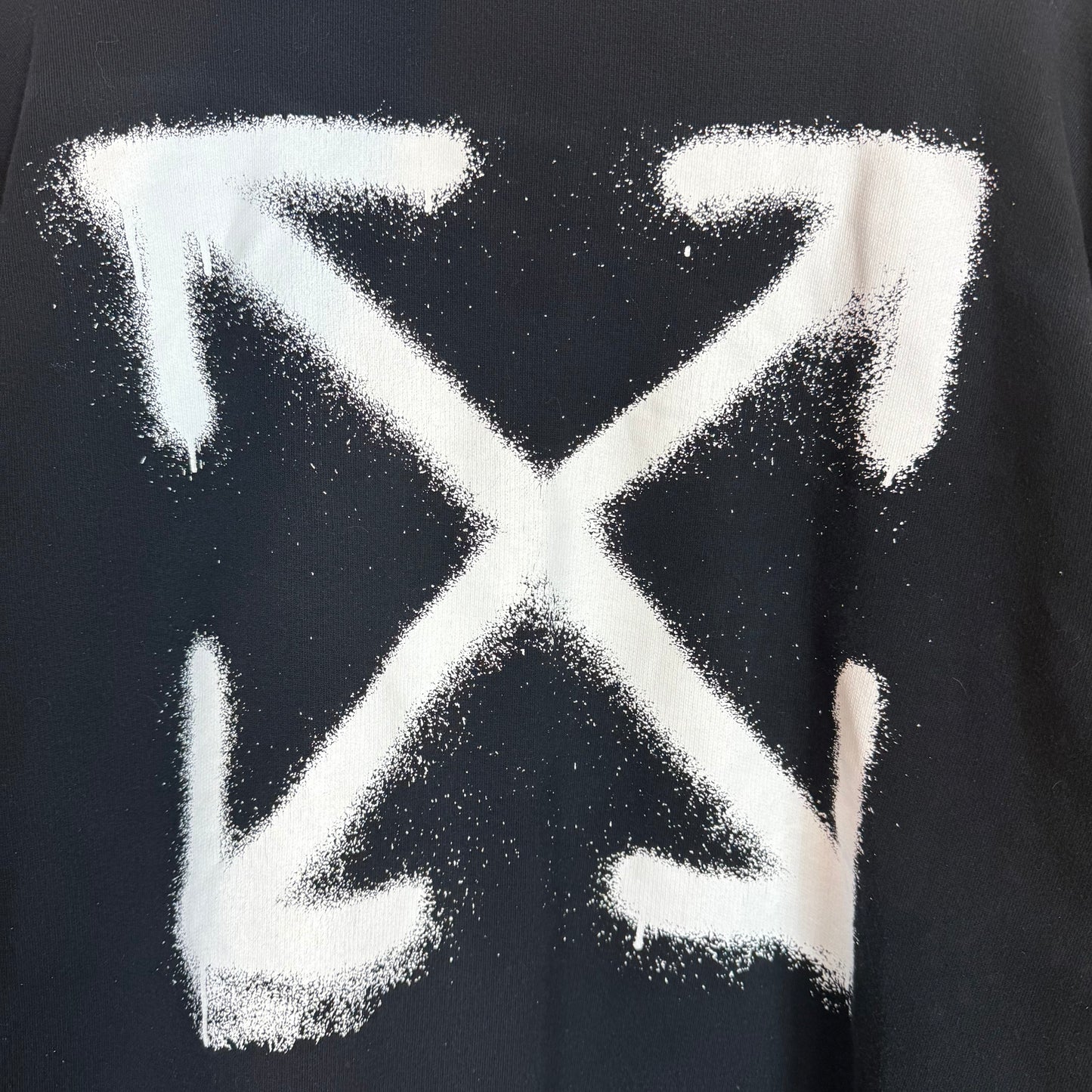Off White Black Hoodie Size XL