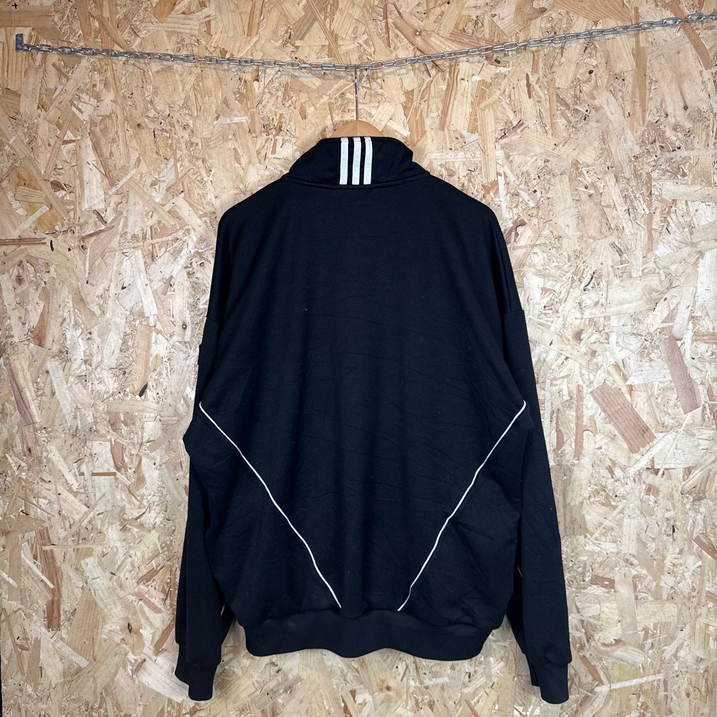 Adidas Black Track Jacket Full Zip Men's Size Xl