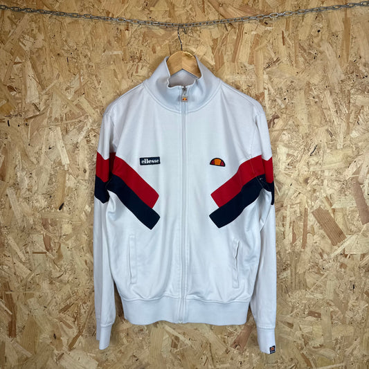 Ellese Track Jacket White Full Zip Men's Size M