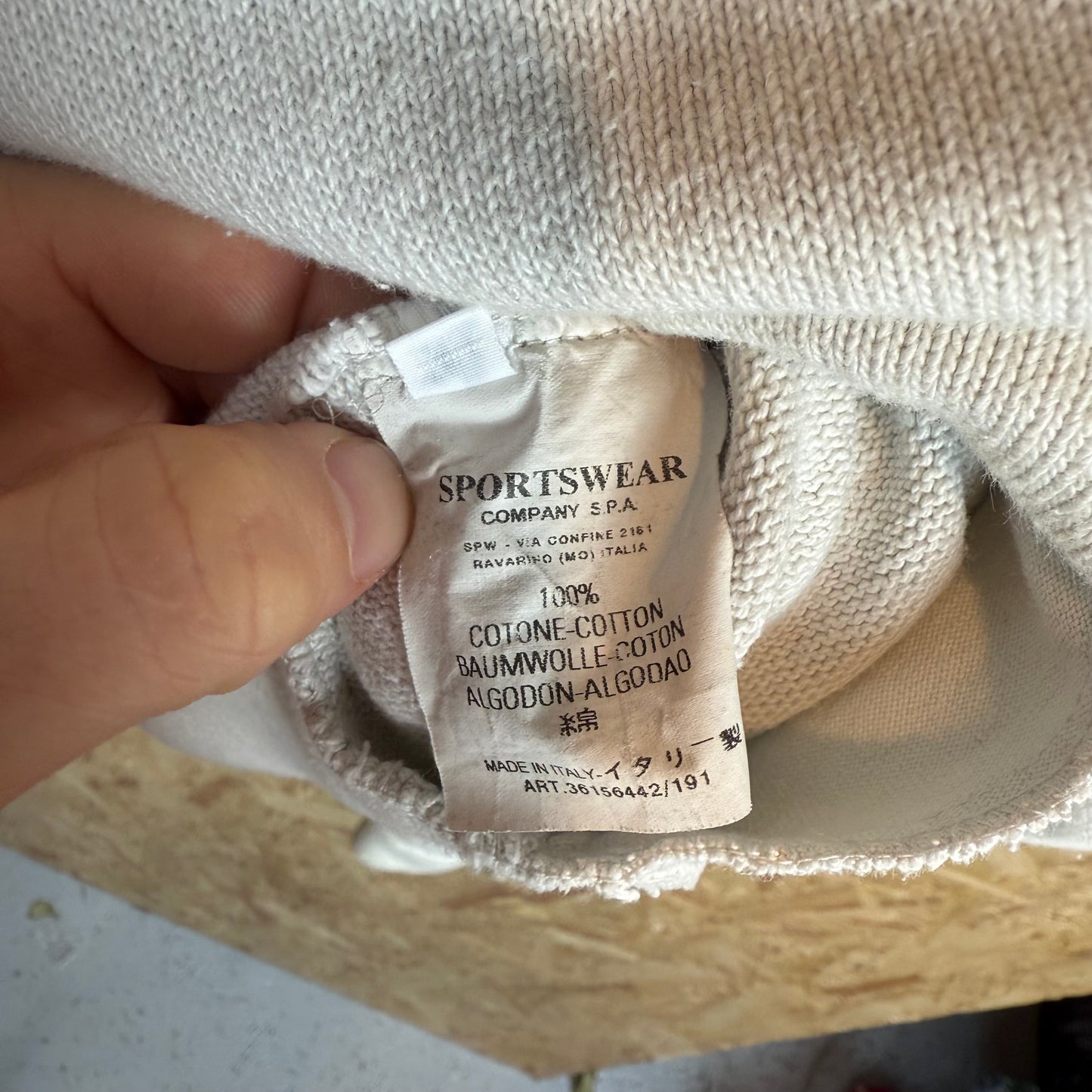 Stone Island Button Front Hoodie Made In Italy Size XL