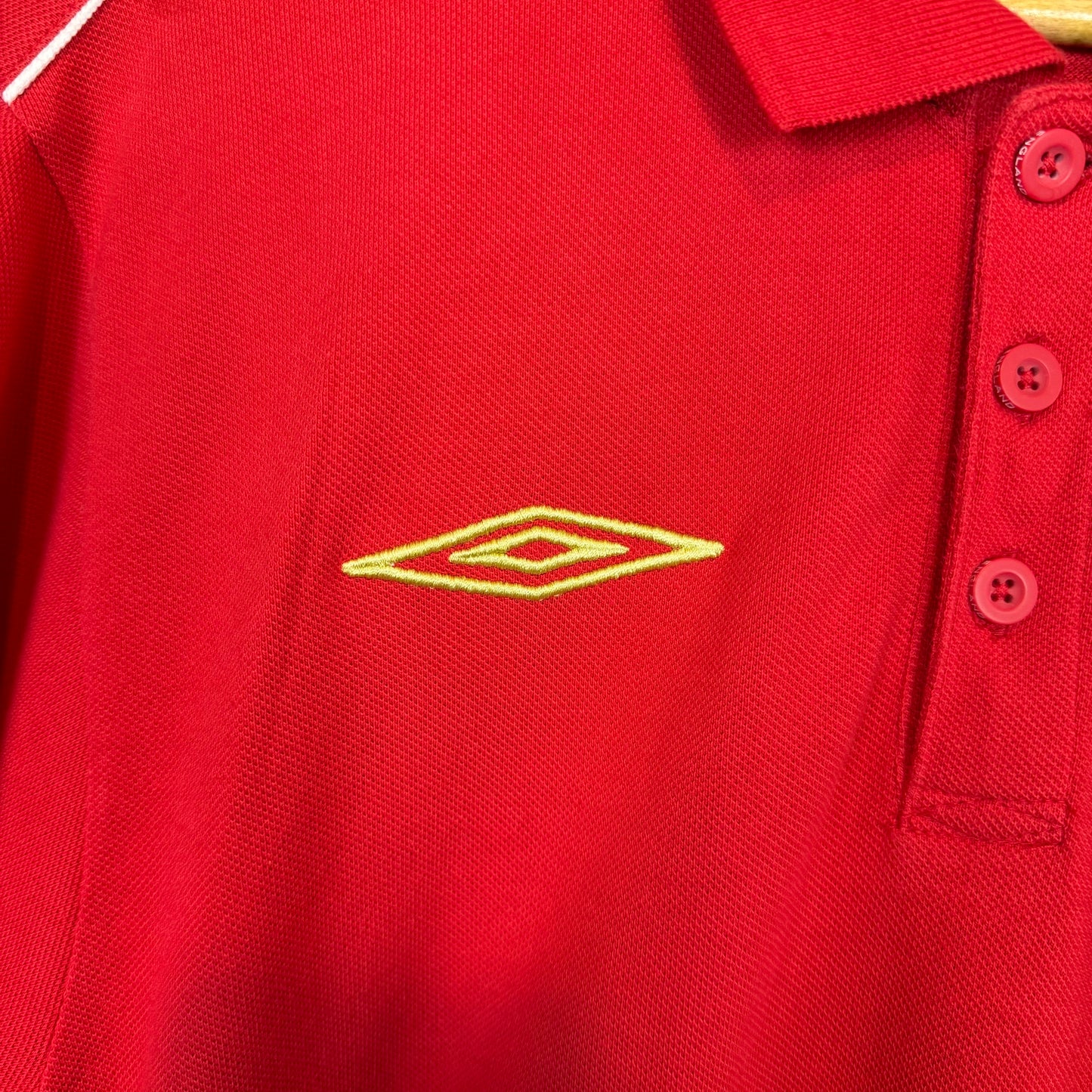 Umbro England Red Polo Shirt Size L