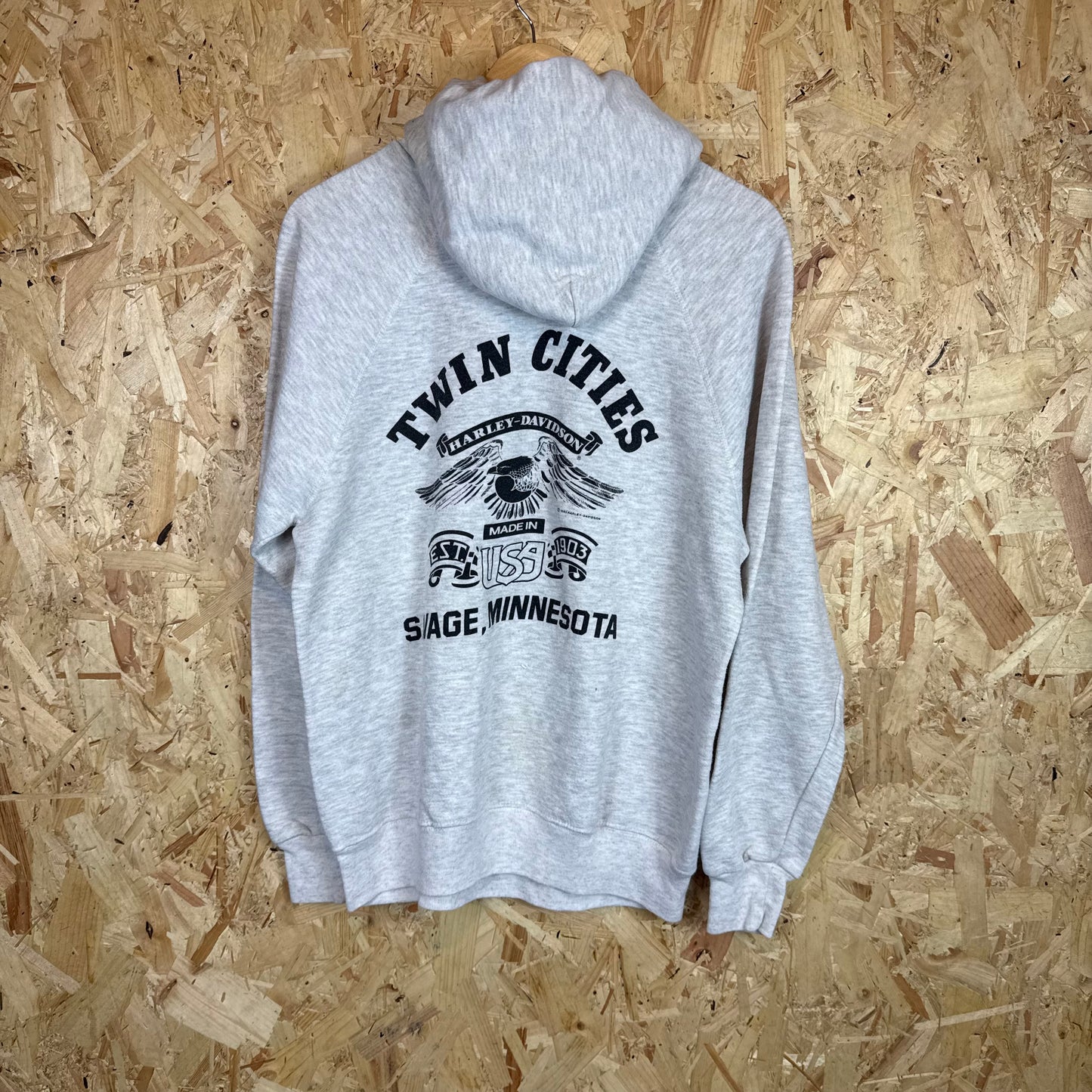 Harley Davidson Motorcycles 1982 Grey Hoodie Size XL