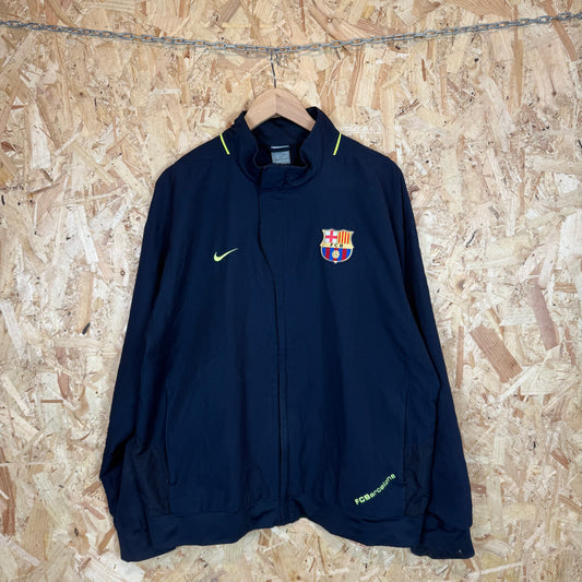 Fc Barcelona Dark Navy Full Zip Track Jacket Men's Size XL